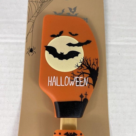 Halloween 2 Pc Baking Silicone Spatula Set Halloween Bats - Picture 5 of 8